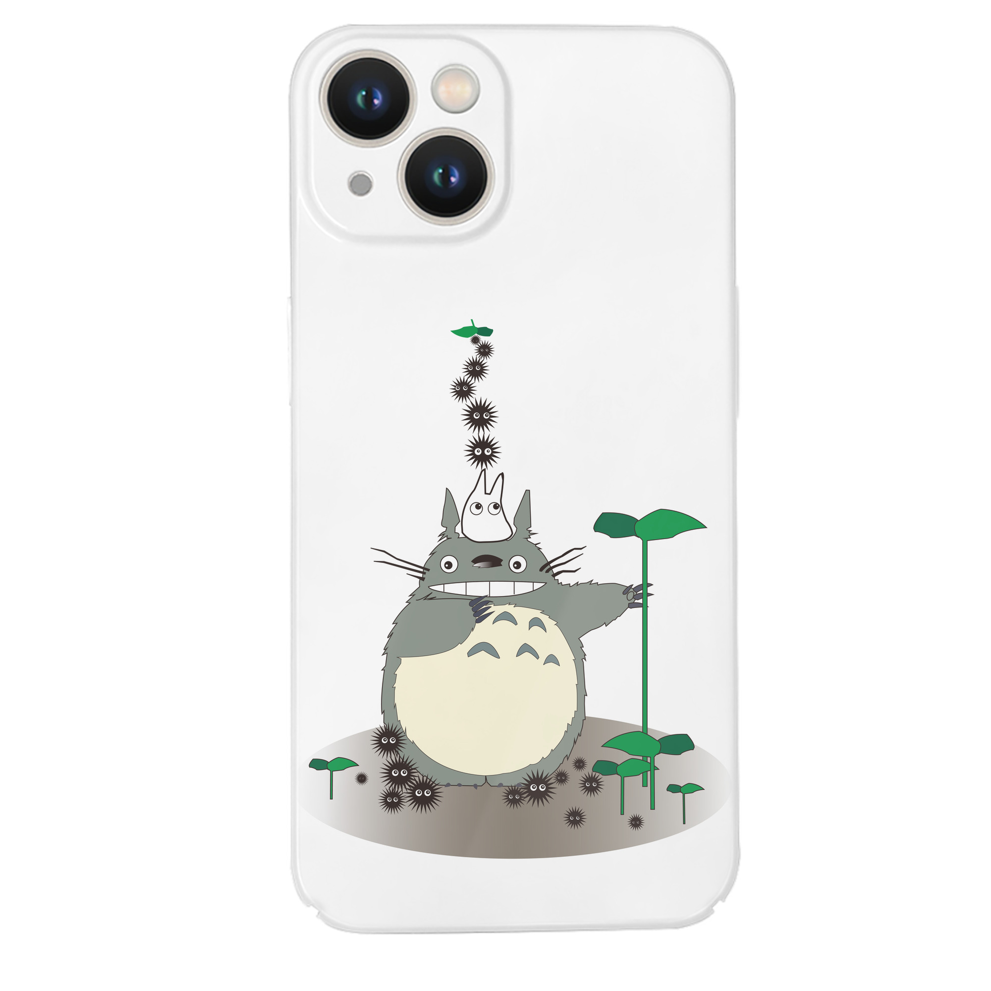 （画像用） となりのトトロ 草壁メイ 草壁サツキ My Neighbor Totoro Satsuki Kusakabe Mei Kusakabe 【iPhone 14シリーズ対応】ハードケース